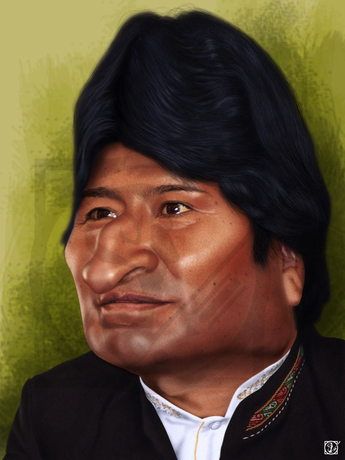 Resultado de imagen para Caricaturas de Evo Morales